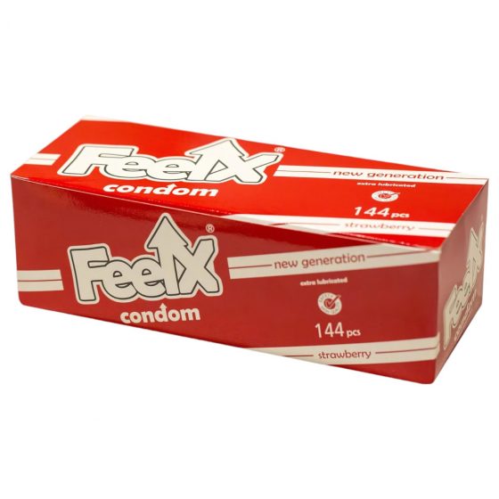 FeelX condom - strawberry (144pcs)