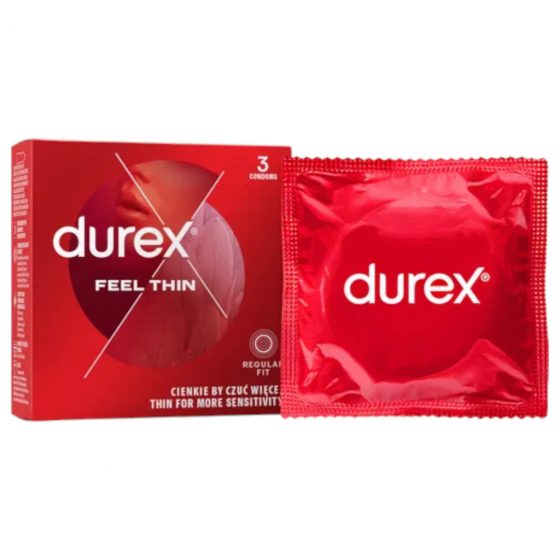 Durex Feel Thin – kondomy s realistickým pocitem (3 ks)