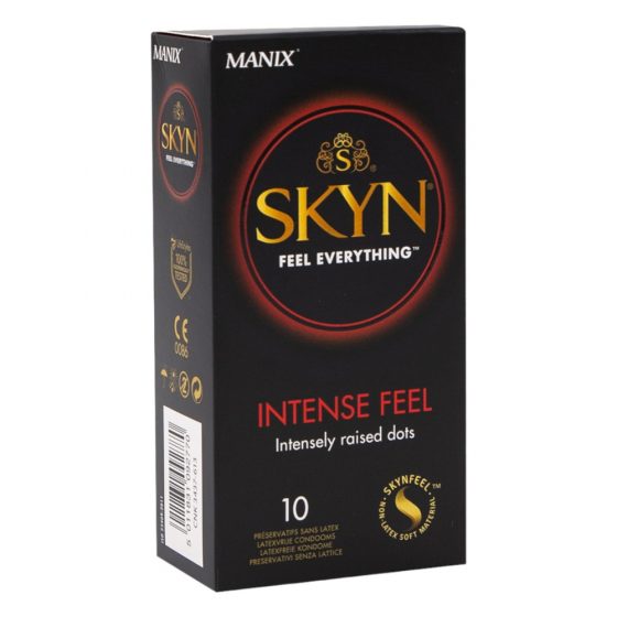 Manix SKYN Intense - perličkové kondomy bez latexu (10ks)