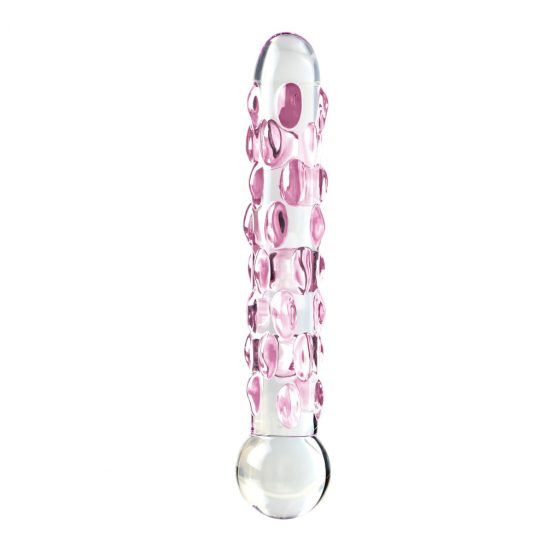 Pipedream Icicles No. 7 - skleněné dildo s perličkami