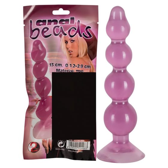 You2Toys Anal Beads - análny kolík s prísavkou