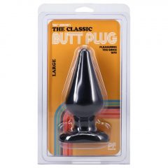   Doc Johnson Classic Butt Plug - anální dildo velké (černé)