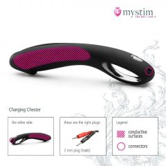 mystim Charging Chester - silikonové dildo