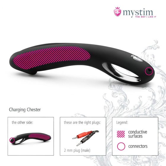 /mystim Charging Chester - silikonové elektro-dildo