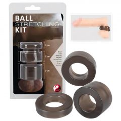   You2Toys Ball Stretching Kit - třídílná sada kroužků na penis - kouřová barva