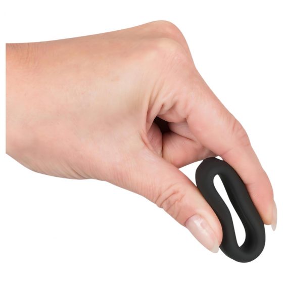 You2Toys Black Velvet Cock Ring - krúžok na penis (2,6cm) čierny