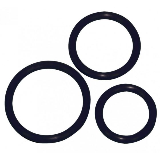 / You2Toys Sexy Circles - kroužky na penis černé (3 ks)
