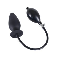   You2Toys True Black Vibrating Anal Plug - nafukovací anální kolík