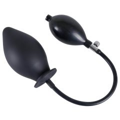   You2Toys True Black Vibrating Anal Plug - nafukovací anální kolík