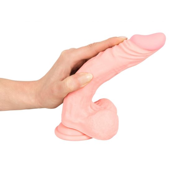 Medical Silicone Dildo - dildo z lékařského silikonu (21 cm) - tělová barva