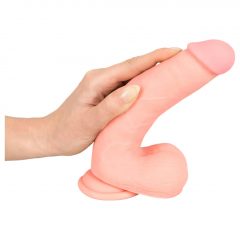   Medical Silicone Dildo - rovné dildo z lékařského silikonu (20 cm) - tělová barva