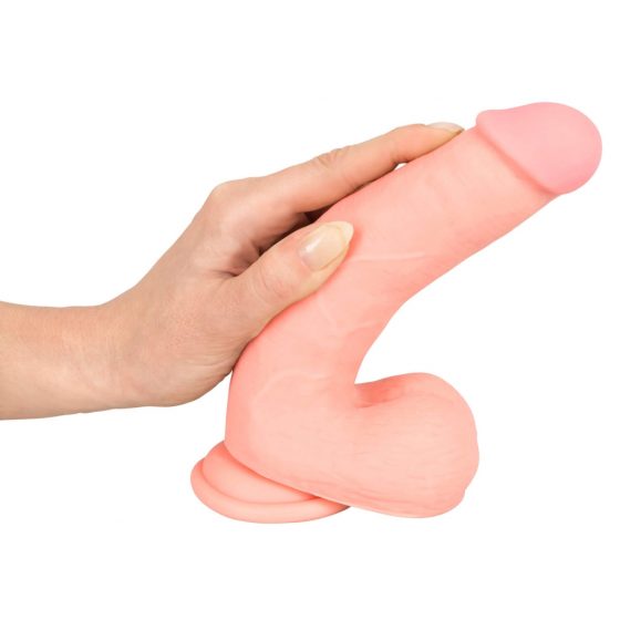 Medical Silicone Dildo - rovné dildo z lékařského silikonu (20 cm) - tělová barva