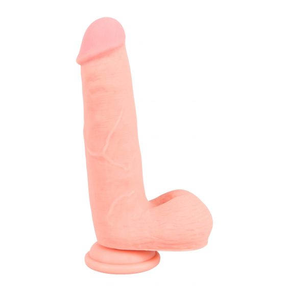 Medical Silicone Dildo - rovné dildo z lékařského silikonu (20 cm) - tělová barva