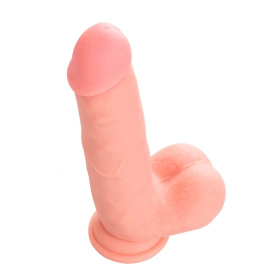 Medical Silicone Dildo - rovné dildo z lékařského silikonu (20 cm) - tělová barva