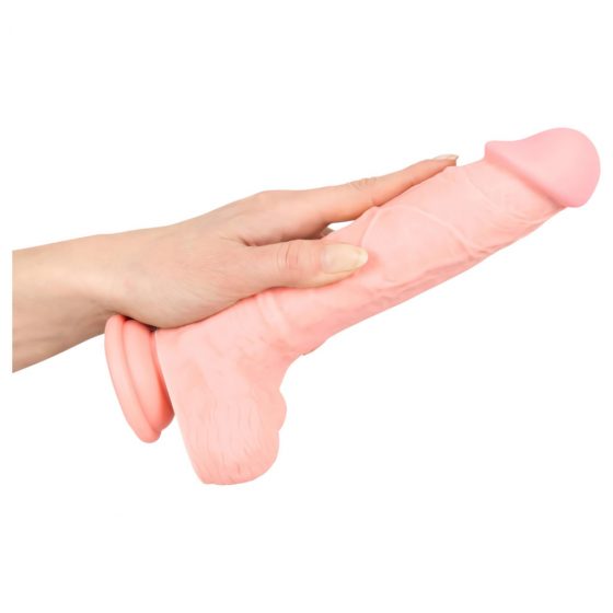 Medical Silicone Dildo - dildo z lékařského silikonu (24 cm) - tělová barva