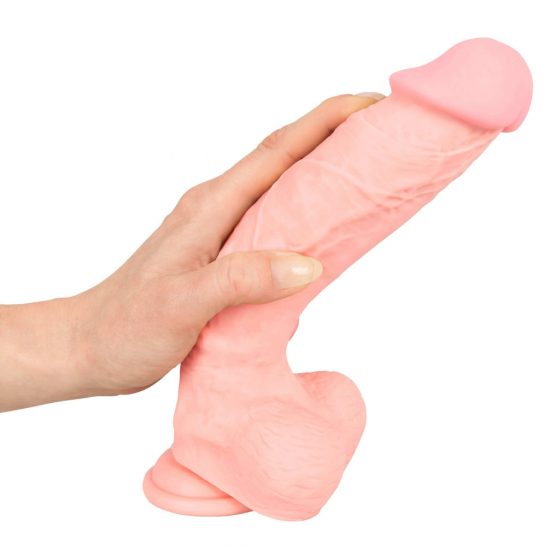 Medical Silicone Dildo - dildo z lékařského silikonu (24 cm) - tělová barva