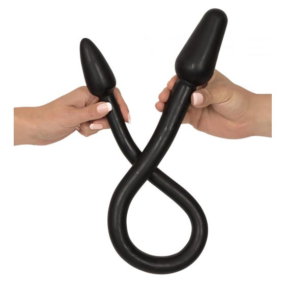 Rebel Double Plug - dvojité anální dildo (černé)