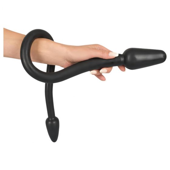 Rebel Double Plug - dvojité anální dildo (černé)