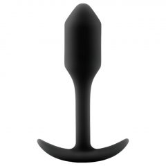   b-vibe Snug Plug 1 - anální dildo s vnitřním závažím (55 g) - černé