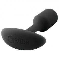   b-vibe Snug Plug 1 - anální dildo s vnitřním závažím (55 g) - černé