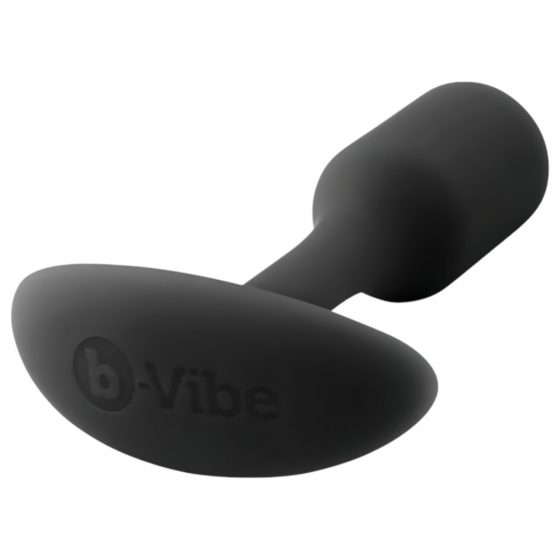 b-vibe Snug Plug 1 - anální dildo s vnitřním závažím (55 g) - černé