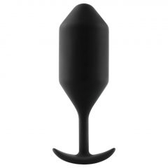   b-vibe Snug Plug 4 - anální dildo s dvojitou kuličkou (257g) - černé