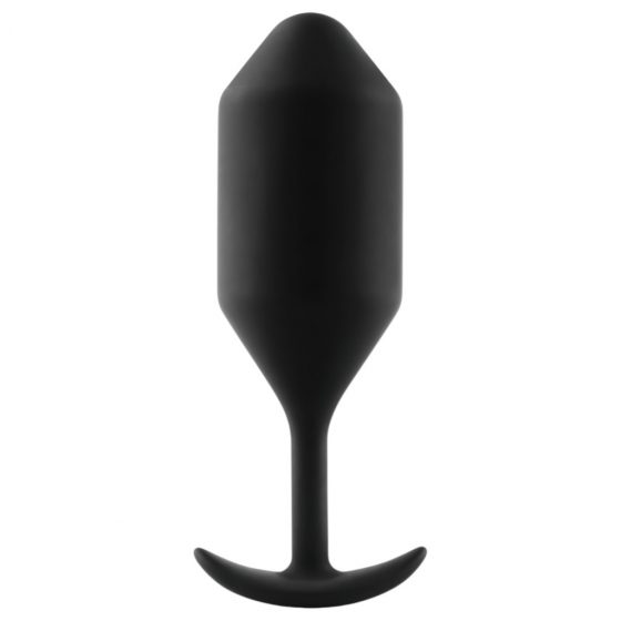 b-vibe Snug Plug 4 - anální dildo s dvojitou kuličkou (257g) - černé