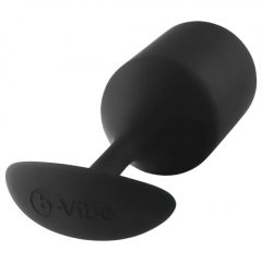   b-vibe Snug Plug 4 - anální dildo s dvojitou kuličkou (257g) - černé