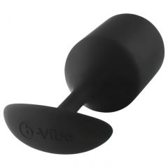   b-Vibe Snug Plug 4 - dvojitý kuličkový anální dildo (257 g) - černý