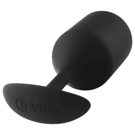 b-vibe Snug Plug 4 - anální dildo s dvojitou kuličkou (257g) - černé