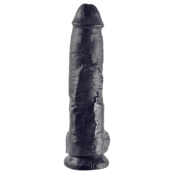 King Cock 10 dildo s varlaty (25 cm) - černý