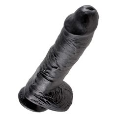 King Cock 10 dildo s varlaty (25 cm) - černý