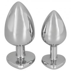   You2Toys - Diamond 85g Aluminum Dumbbell - dildo (červeno-stříbrné)