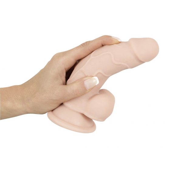 Nature Skin small bendable dildo - realistické dildo s přísavkou - tělová barva (malé)