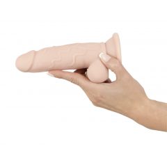   Nature Skin small bendable dildo - realistické dildo s přísavkou - tělová barva (malé)