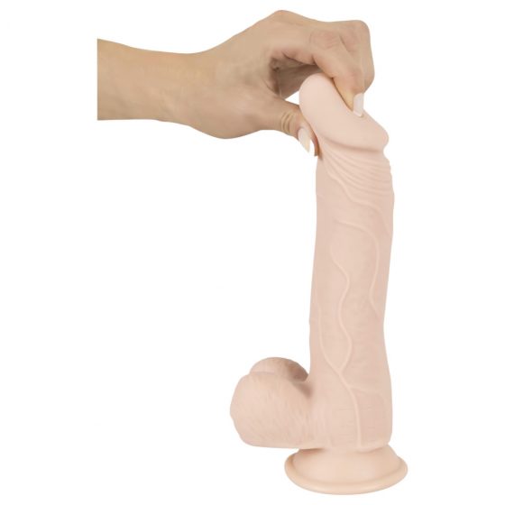 Nature Skin Medium Bendable Dildo- realistické dildo s přísavkou - tělová barva (střední)