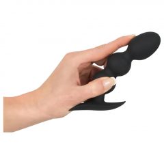   Black Velvet Heavy - anální dildo s kuličkami a hmotností 145g (černé)