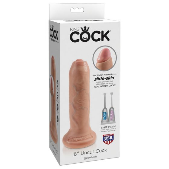 King Cock 6 - realistický dildo (15 cm) - prirozený