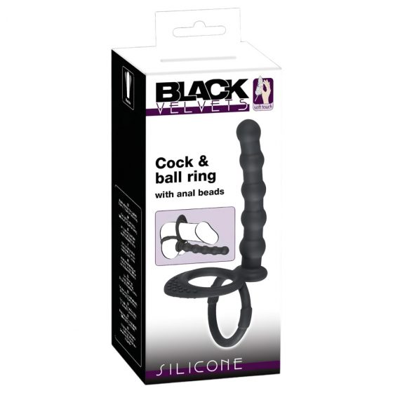 Black Velvets Cock & ball ring