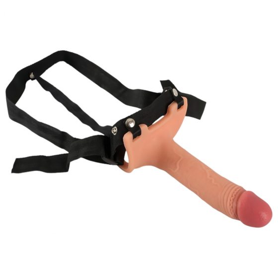 Realistixxx Strap-on - připínací, duté realistické dildo (tělová barva)