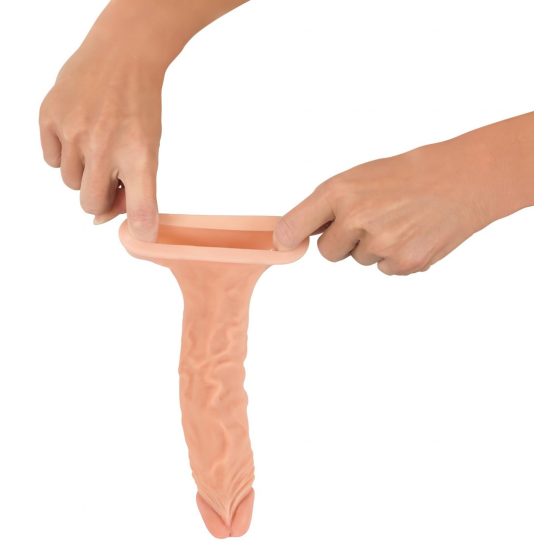 Nature Skin - prodlužující, zhrubšující návlek na penis (19,5cm)