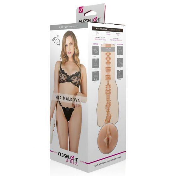 Fleshlight Mia Malkova LVL Up - realistická vagína (tělová barva)