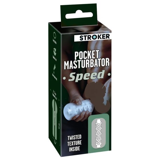 STROKER Speed - umělá pánská masturbátor (průhledný)