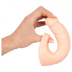   Realistixxx Double F - realistické dildo s kroužkem na penis (přírodní)