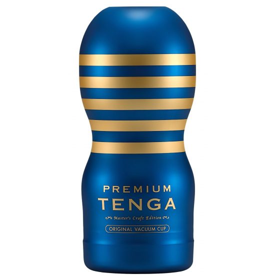 TENGA Premium Original - jednorázový masturbátor (modrý)