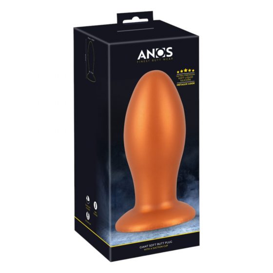 ANOS - velké anální dildo (oranžové)