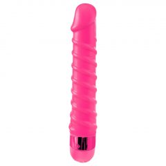   Classix Candy Twirl - sexuální spirálové dildo (růžové)