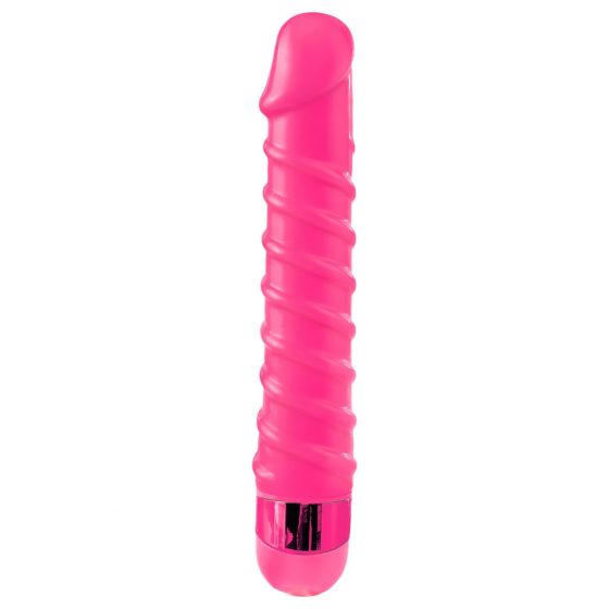 Classix Candy Twirl - sexuální spirálové dildo (růžové)