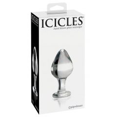   Pipedream Icicles No. 25 - skleněný anální kolík (průhledný)