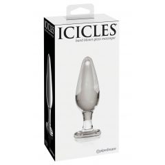   Pipedream Icicles No. 26 - skleněný anální kolík (průhledný)